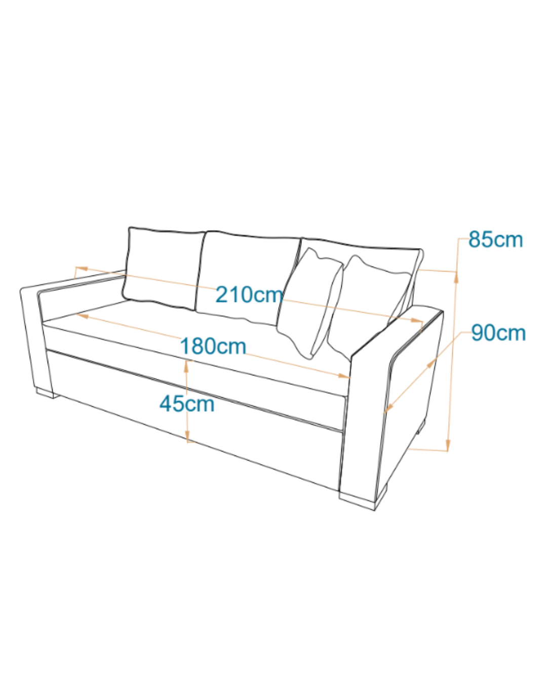 ريلاكس - كنبة سرير ثلاث مقاعد