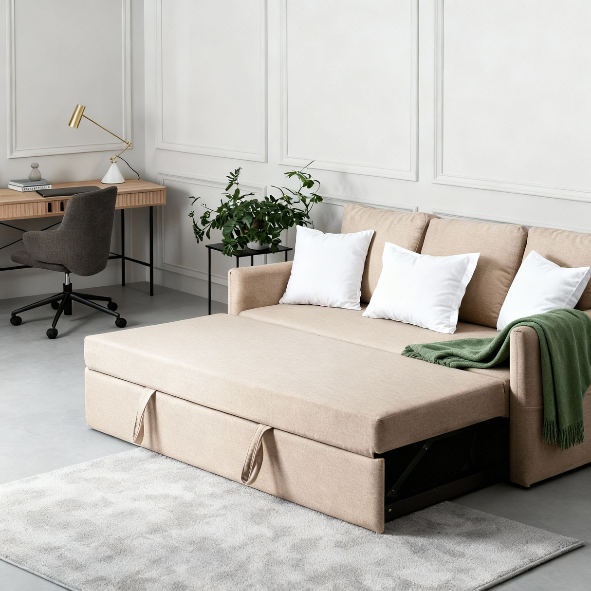 بولو - كنبة سرير ثلاث مقاعد