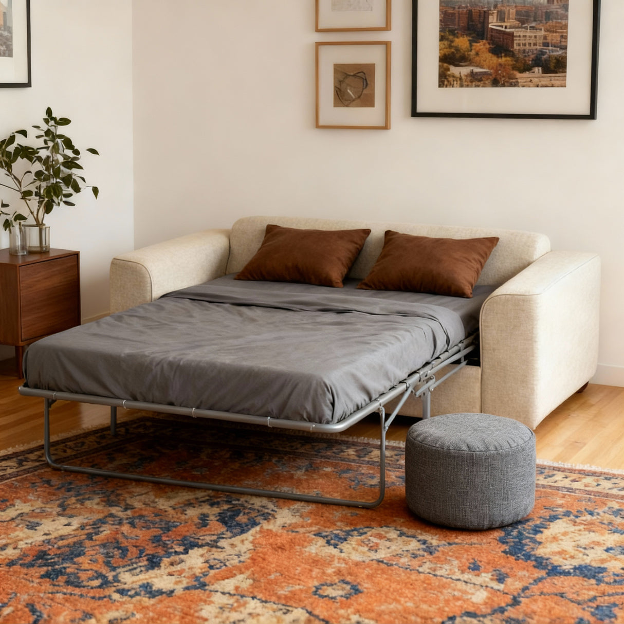 اربون-كنبه سرير بمقعدين