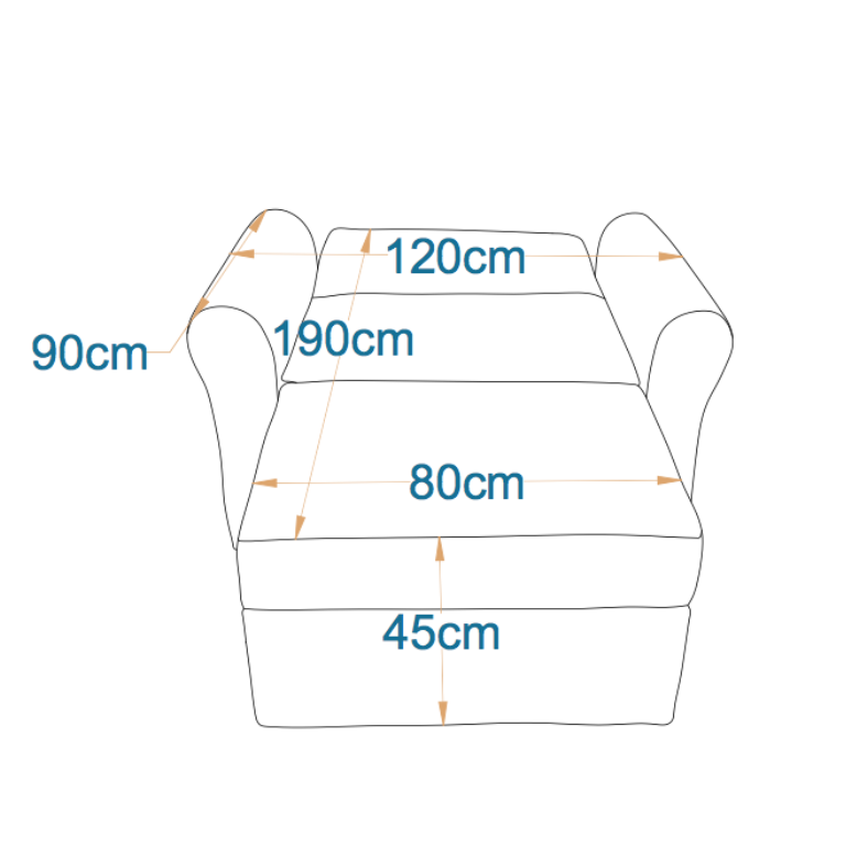 دانا - كرسي سرير بمقعد واحد