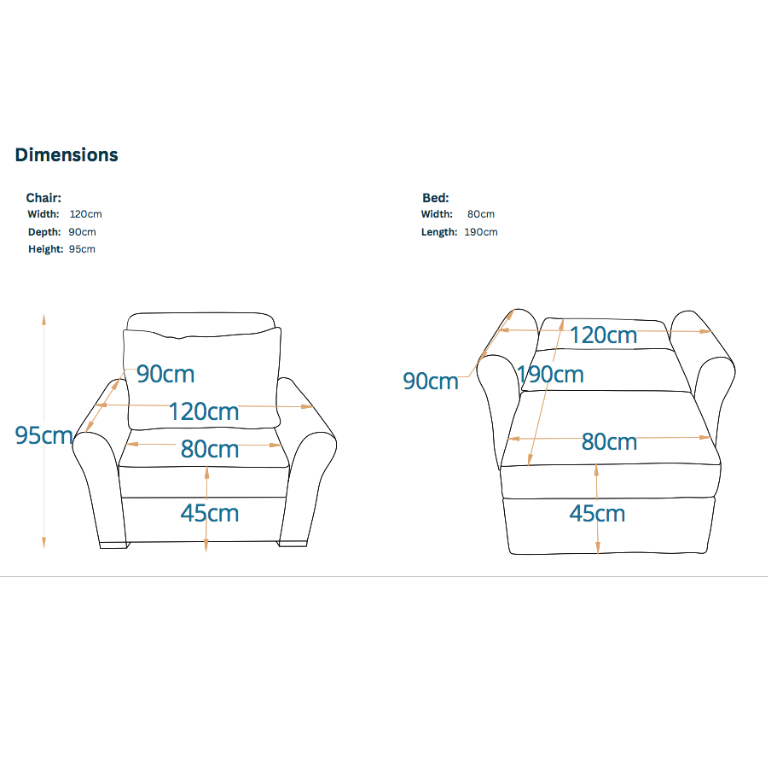دانا - كرسي سرير بمقعد واحد
