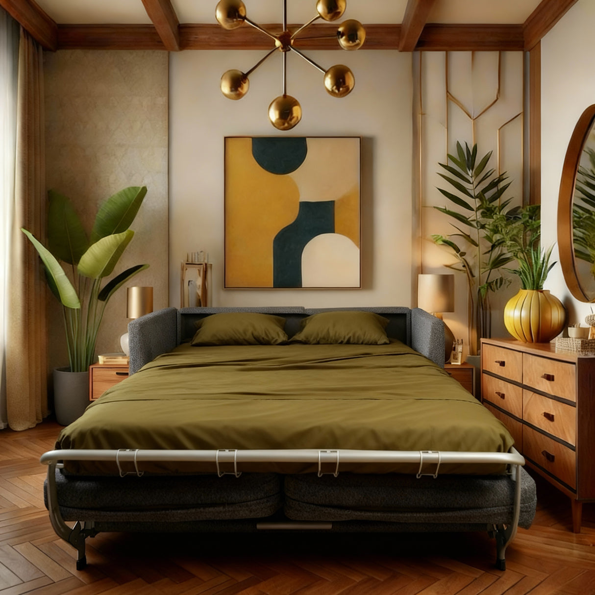 واف - كنبة سرير ثلاث مقاعد