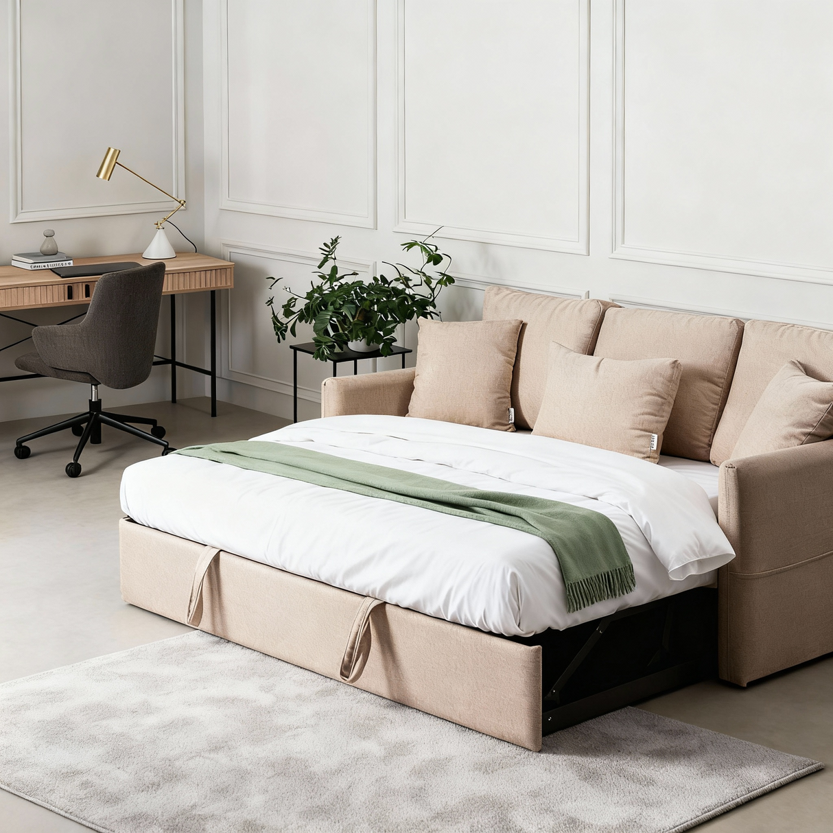 بولو - كنبة سرير ثلاث مقاعد