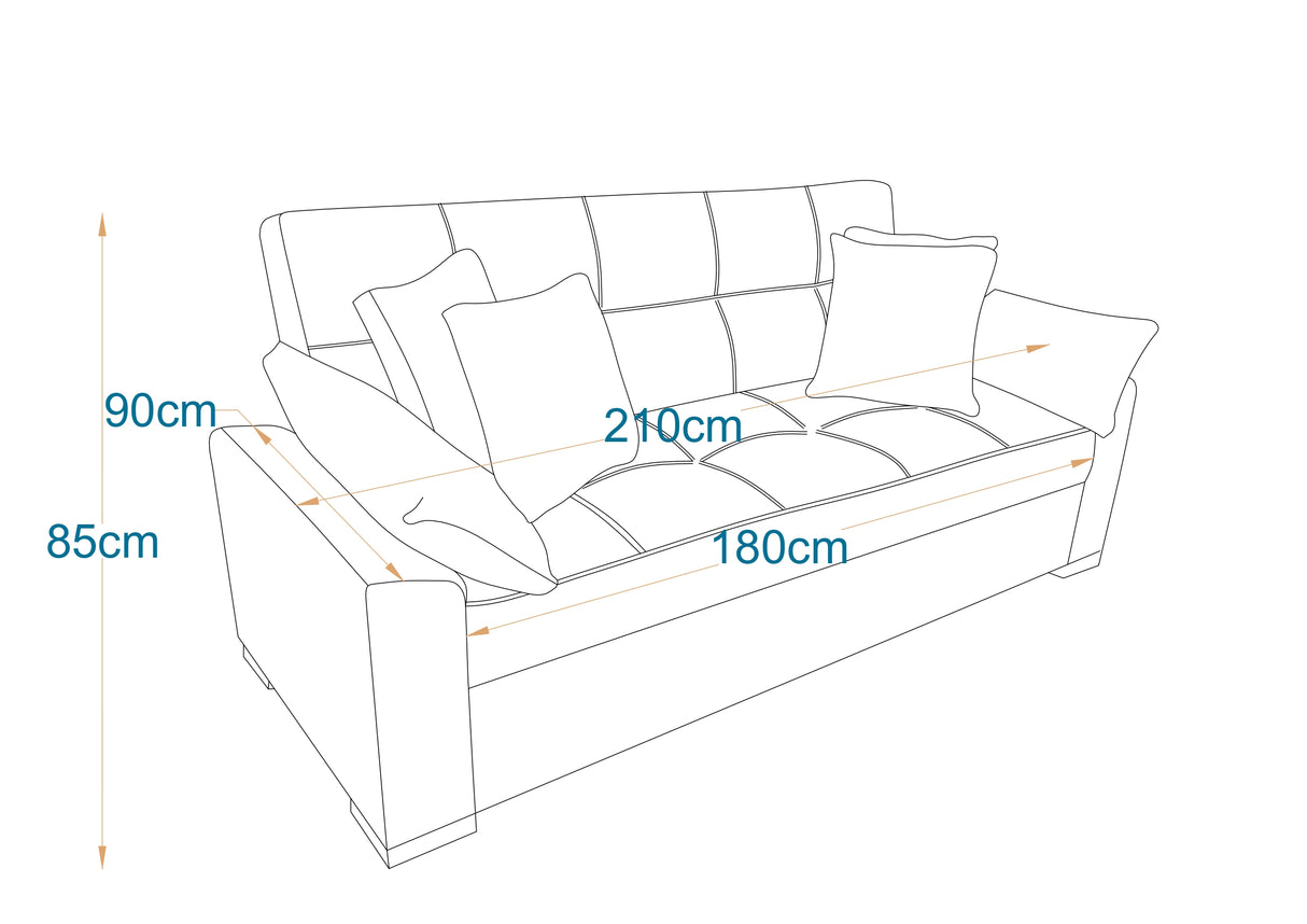 دبي - كنبة سرير ثلاث مقاعد