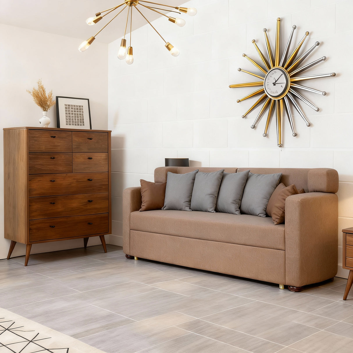 مون - كنبة سرير ثلاث مقاعد