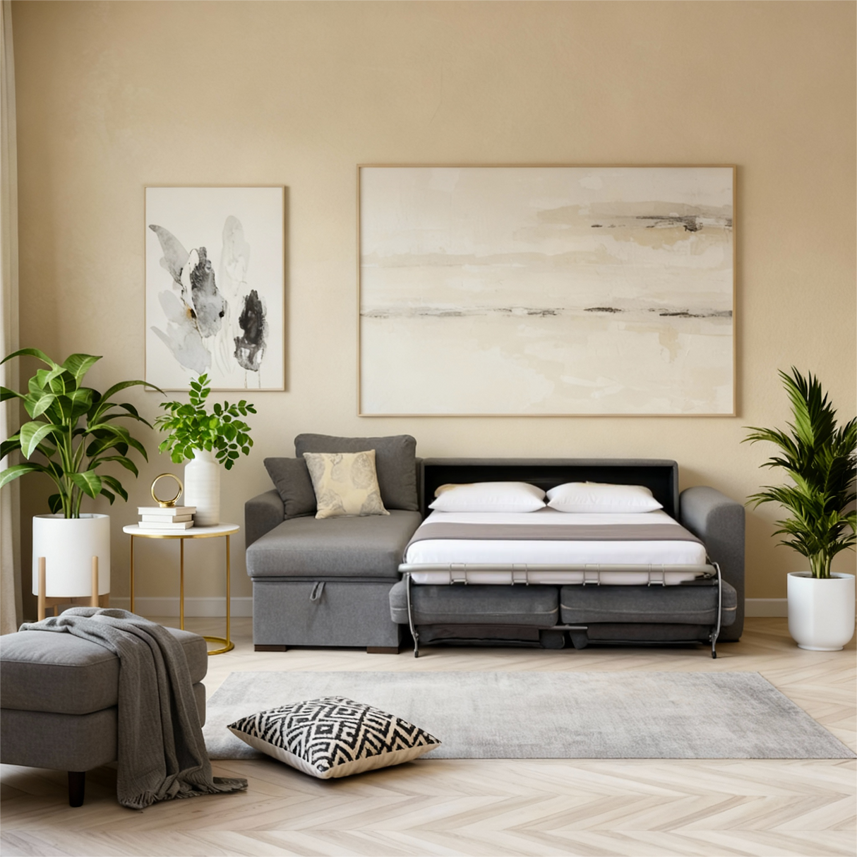 نيس- ركنه سرير شكل حرف L