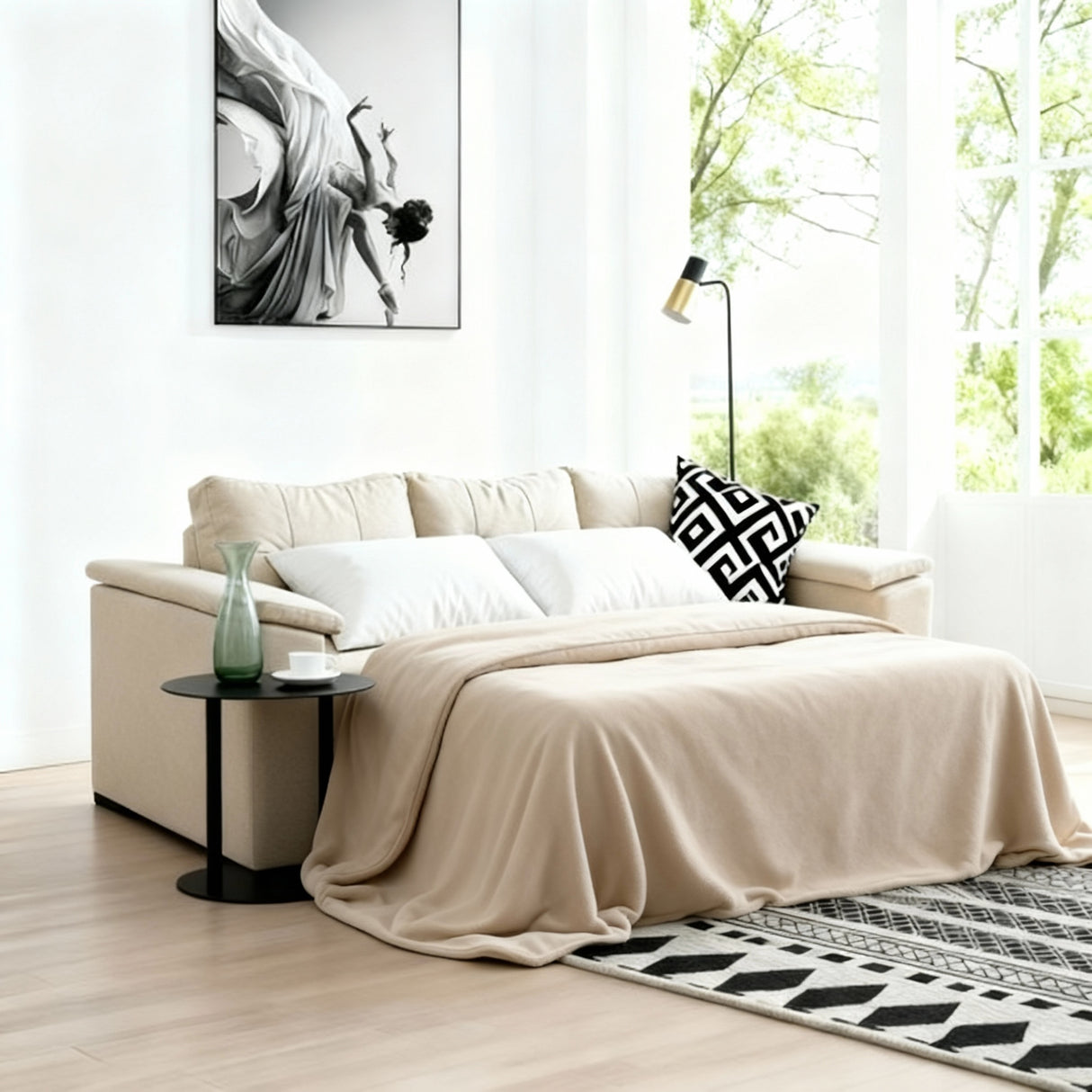 بيكسي - كنبة سرير ثلاث مقاعد