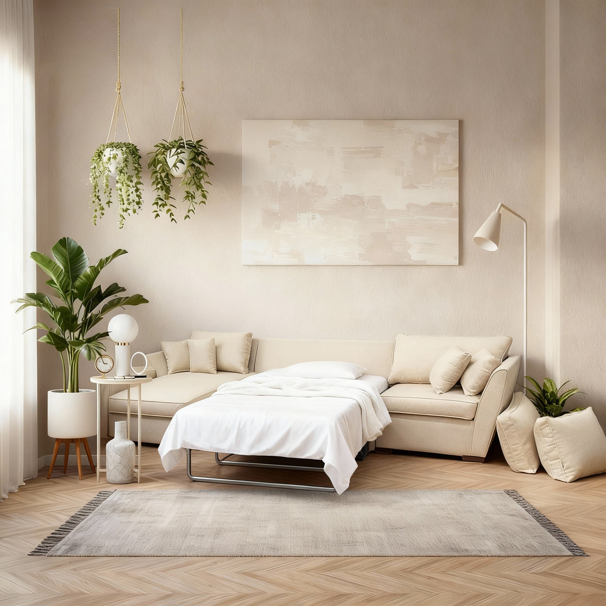 ليون- ركنه سرير شكل حرف L