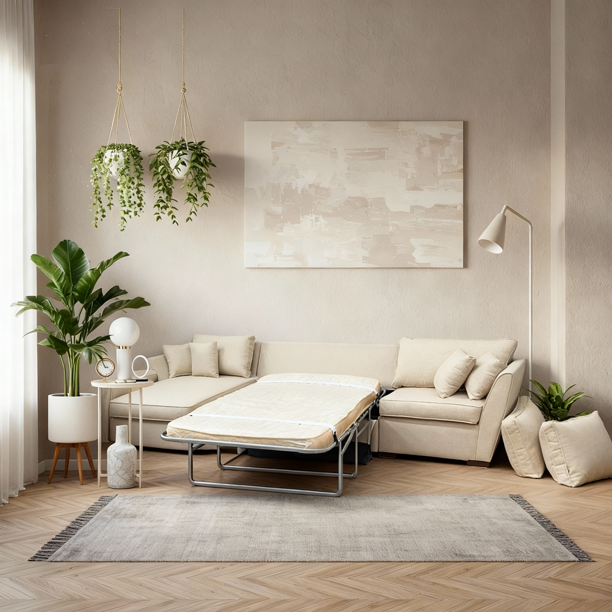 ليون- ركنه سرير شكل حرف L