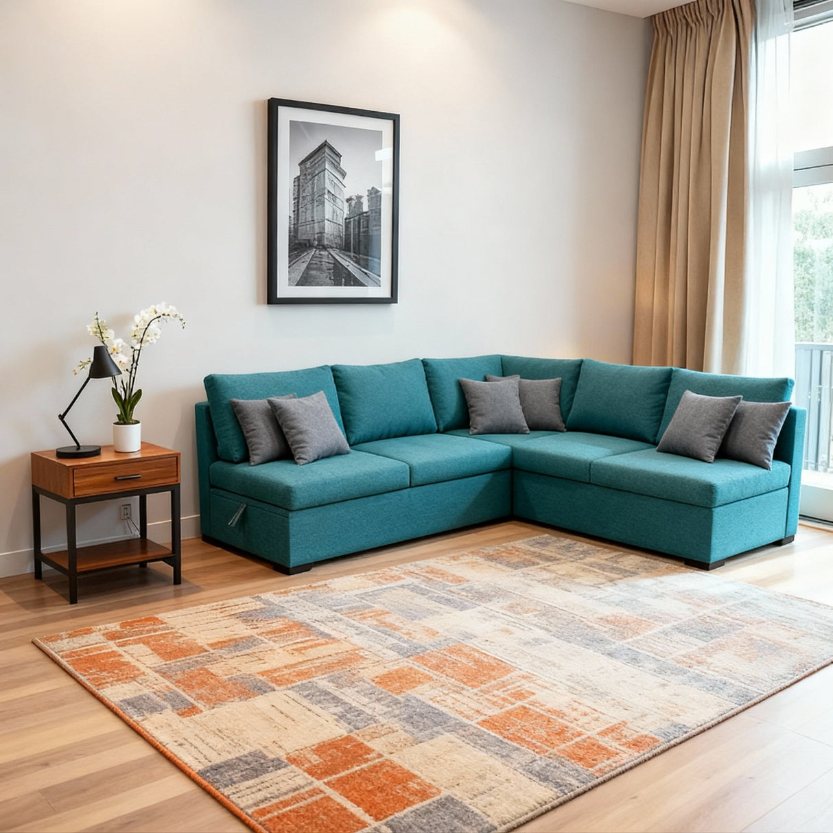 أوسلو- ركنه سرير شكل حرف L