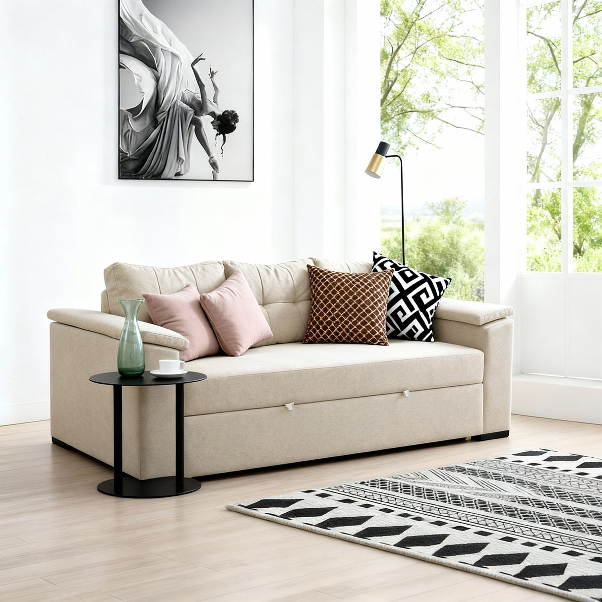 بيكسي - كنبة سرير ثلاث مقاعد