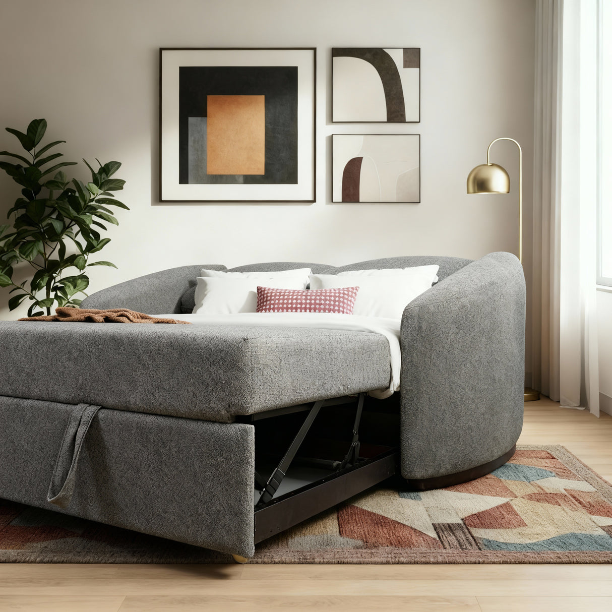 دولفين-كنبه سرير بمقعدين