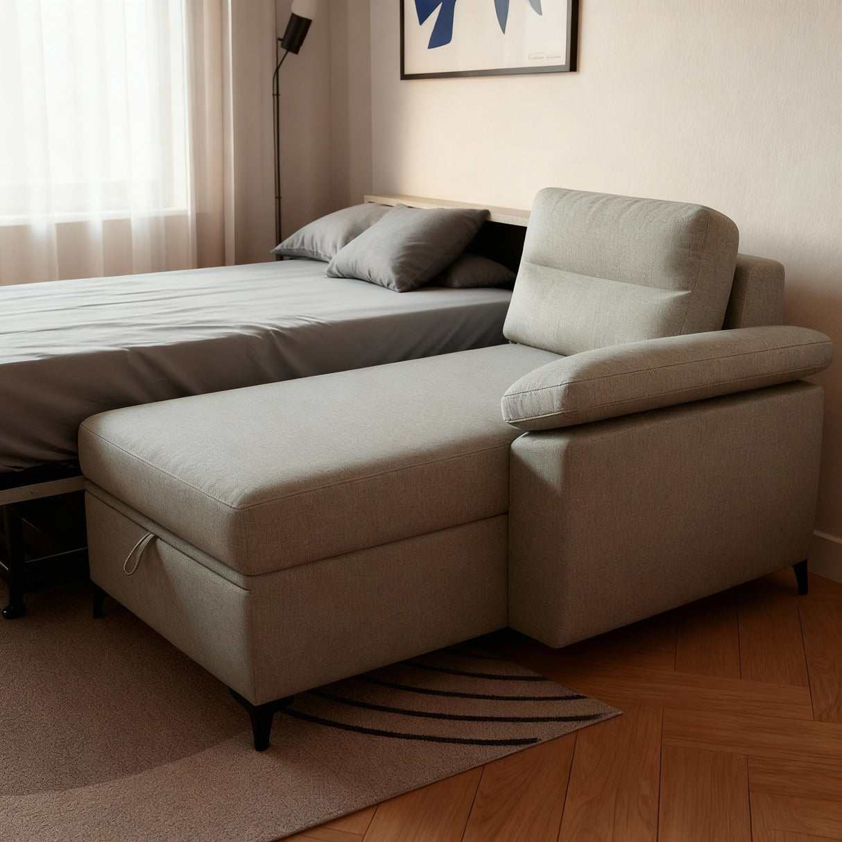 نانسي- ركنه سرير شكل حرف L