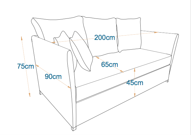 كومفرت - كنبة سرير ثلاث مقاعد