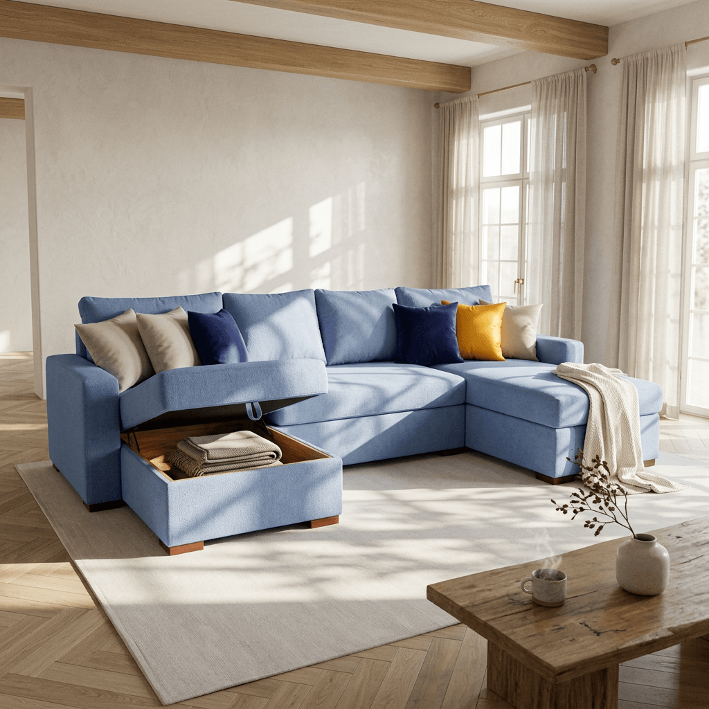 U-Shape Sofa-bed