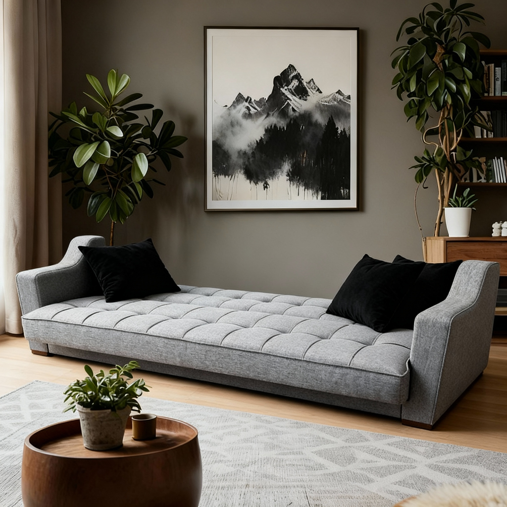 York | 3-Seater Clic-Clac Sofa Bed | 3-Position Turkish Mechanism