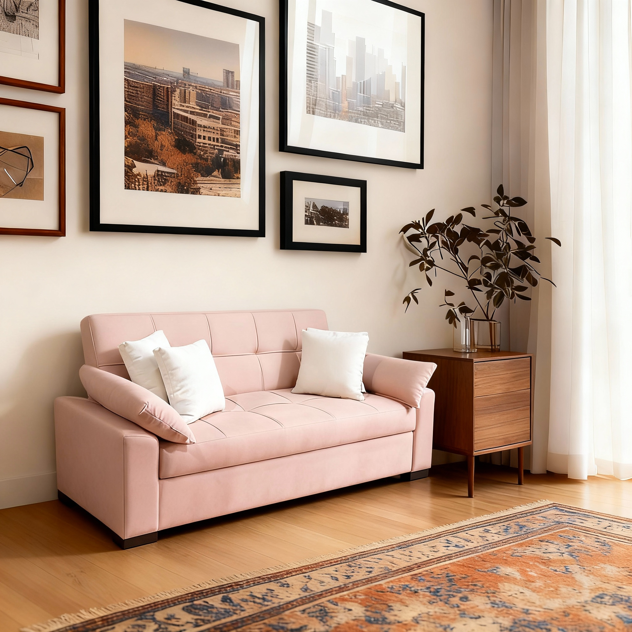 Dubai | 3-Seater Clic-Clac Sofa Bed | 3-Position Turkish Mechanism