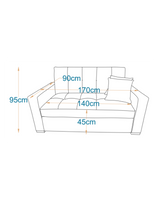 رويال-كنبه سرير بمقعدين