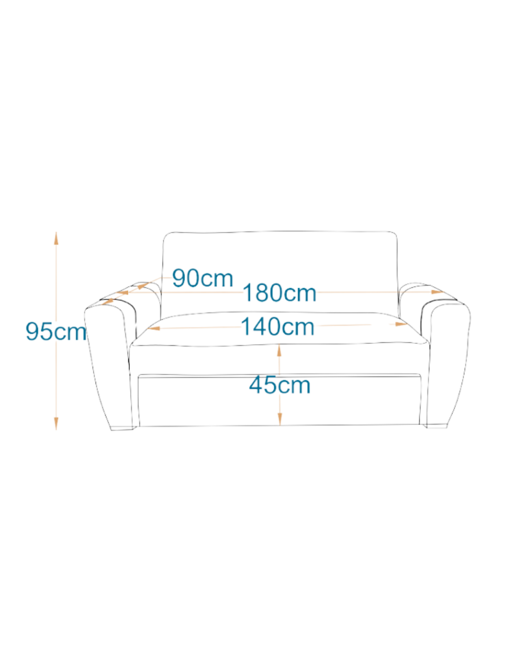 Montreal I 2-Seater MANEX Pull-Out Sofa Bed