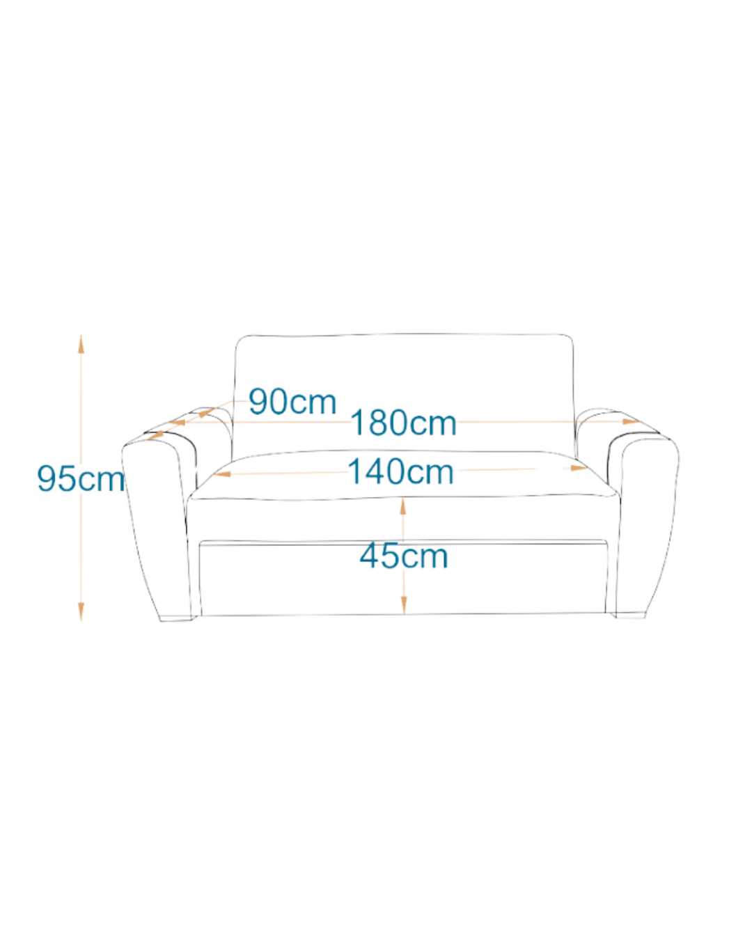 Montreal I 2-Seater MANEX Pull-Out Sofa Bed