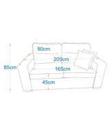 ديورا - كنبة سرير ثلاث مقاعد