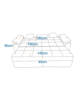 اريستو-كنبه سرير بمقعدين