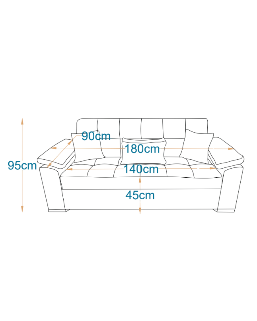 اريستو-كنبه سرير بمقعدين