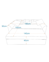 بوستون-كنبه سرير بمقعدين