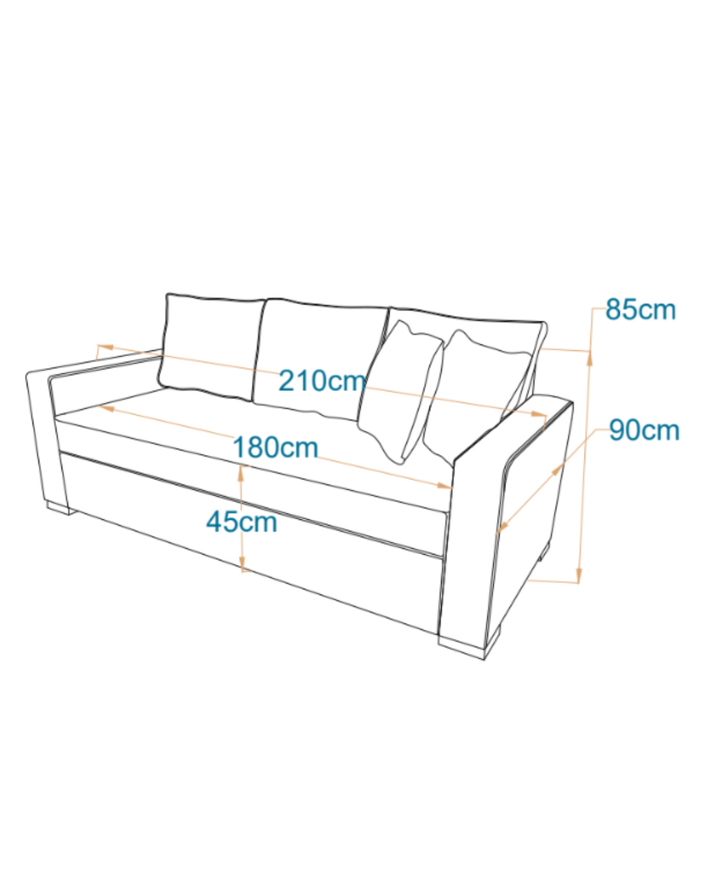 RELAX  I 3 Seater MANEX Pull-Out Sofa-bed