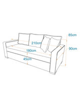 ريلاكس - كنبة سرير ثلاث مقاعد