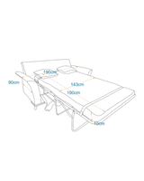 لينز-كنبه سرير بمقعدين