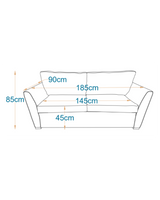 بون - كنبة سرير ثلاث مقاعد