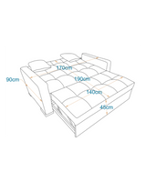 رويال-كنبه سرير بمقعدين