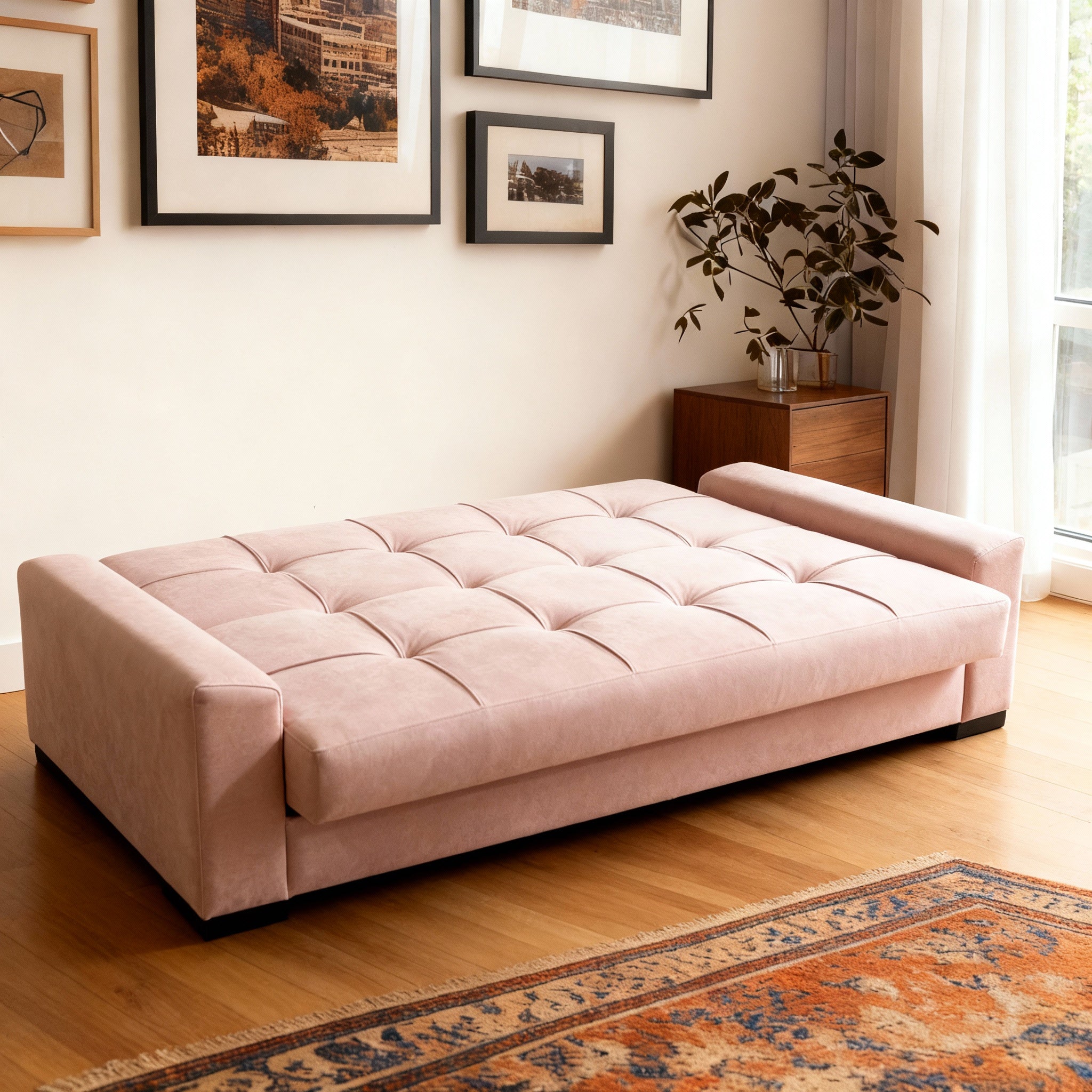 Dubai | 3-Seater Clic-Clac Sofa Bed | 3-Position Turkish Mechanism