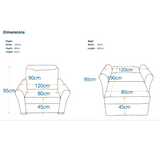 دانا - كرسي سرير بمقعد واحد