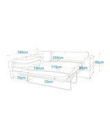 فالانسيا- ركنه سرير شكل حرف L