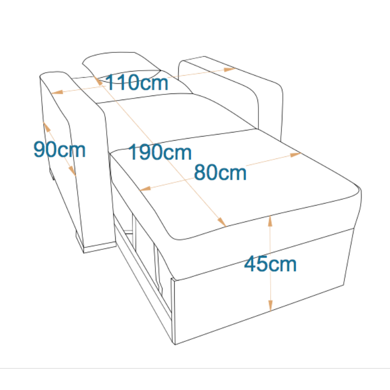 TOKYO chair-bed I one-seater