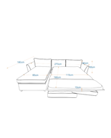 لاميجو- ركنه سرير شكل حرف L