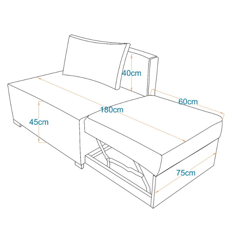 بنش - كرسي سرير بمقعد واحد