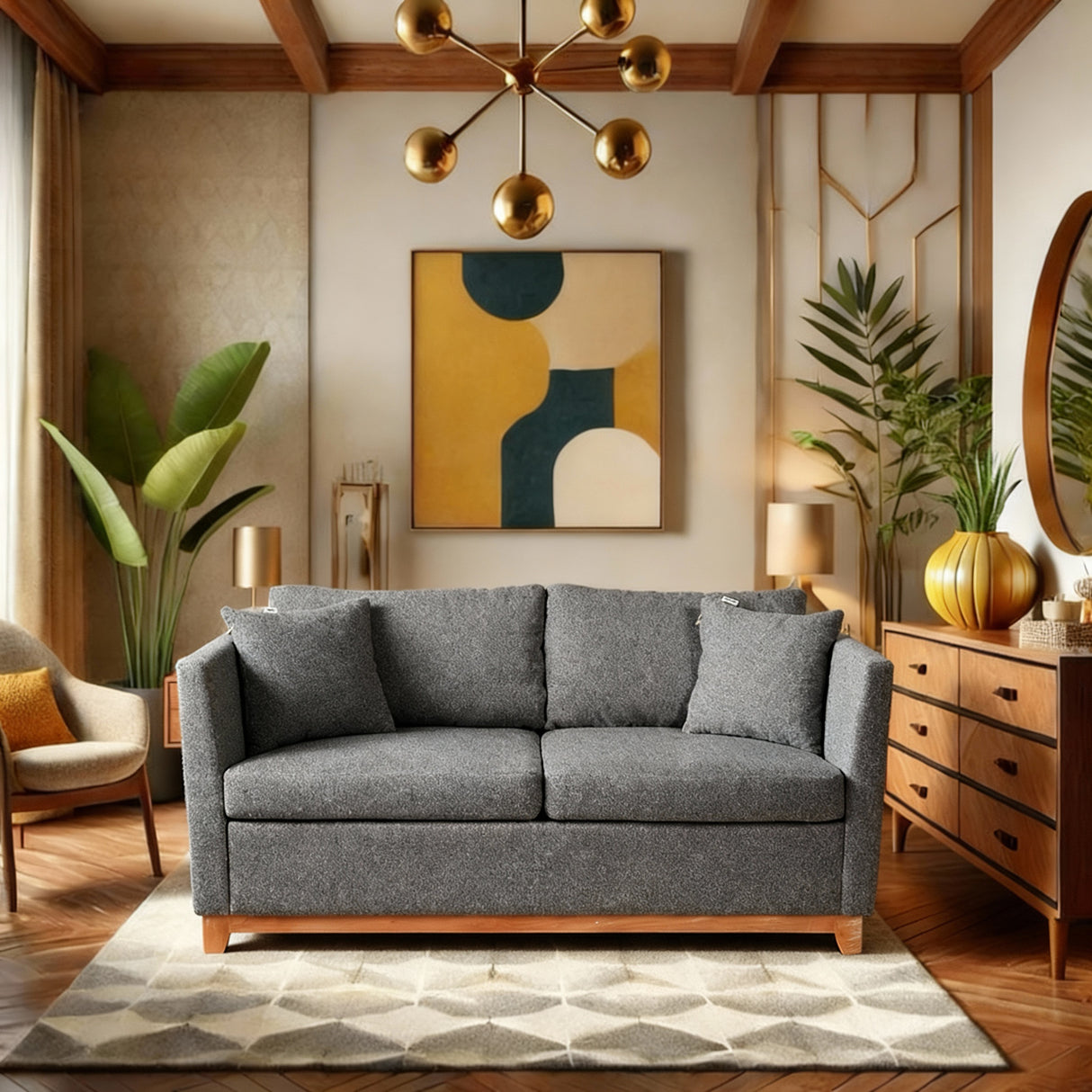 واف - كنبة سرير ثلاث مقاعد