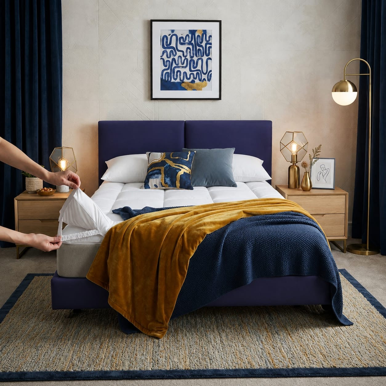 Four Seasons |  Microfiber Mattress Toppers 120cm X 200cm