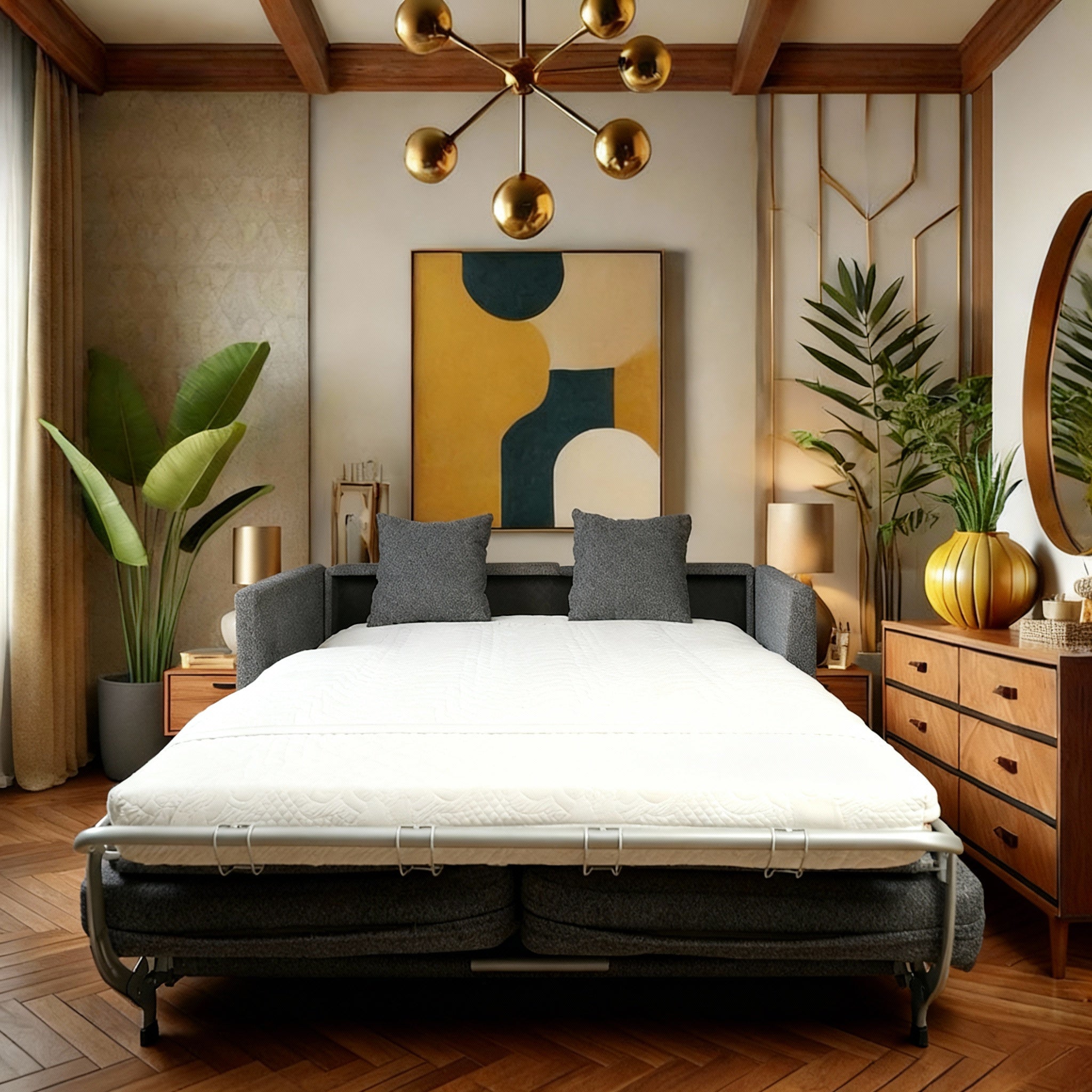 Wave | 3-Seat Roll-Out Sofa Bed with Belgium Mechanism