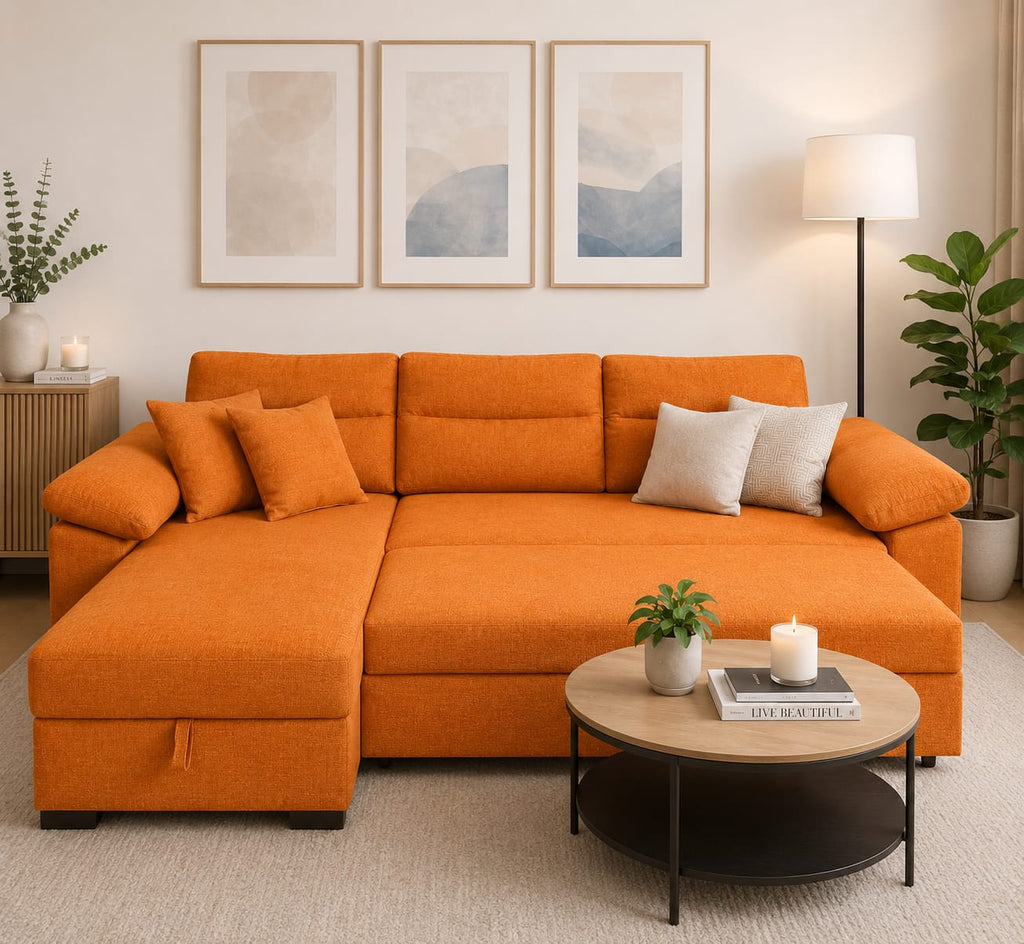 Apex | 3-Seater L-Shape MANEX Pull-Out Sofa Bed (Turkish Mechanism) (Copy)