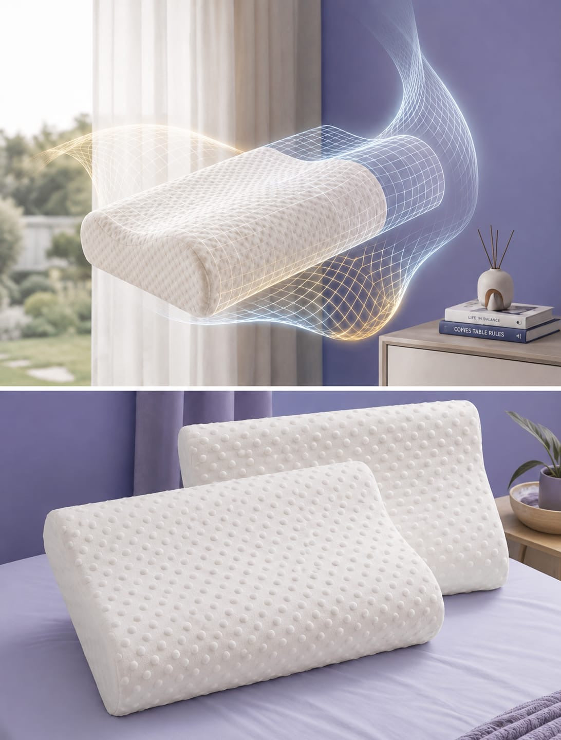 Rotana I Granule Memory Foam Pillow