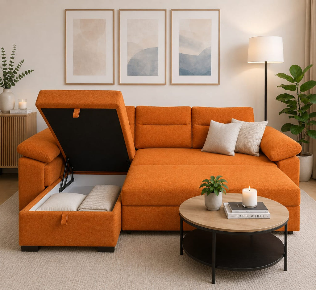 Apex | 3-Seater L-Shape MANEX Pull-Out Sofa Bed (Turkish Mechanism) (Copy)