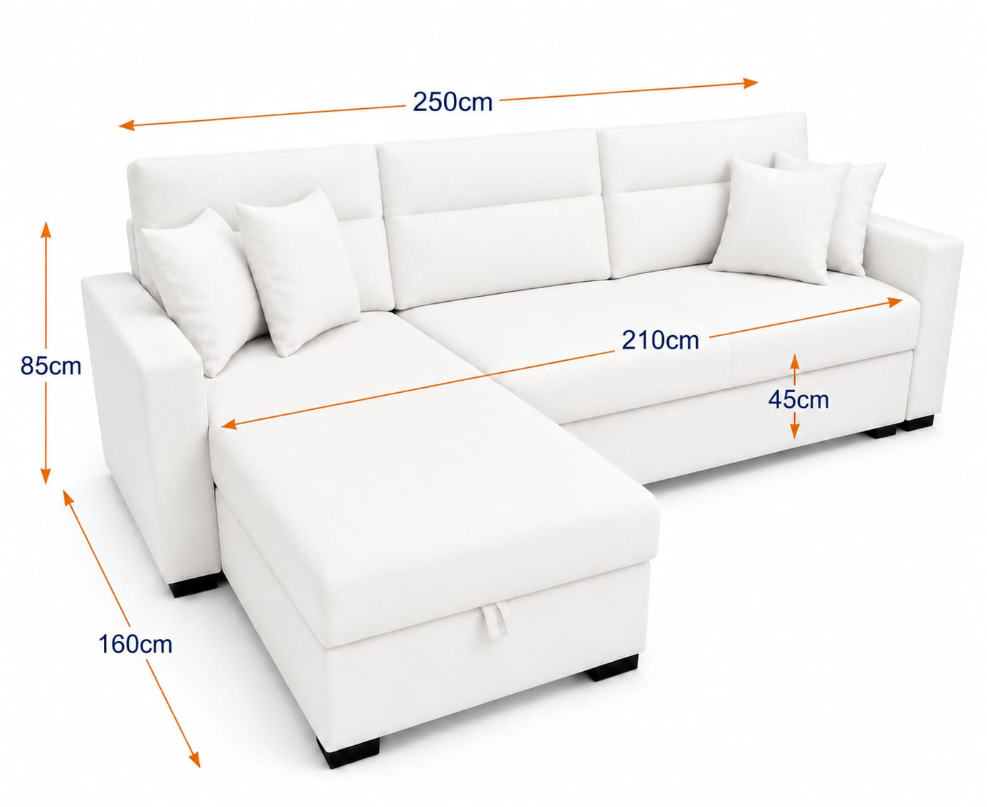 Apex | 3-Seater L-Shape MANEX Pull-Out Sofa Bed (Turkish Mechanism) (Copy)