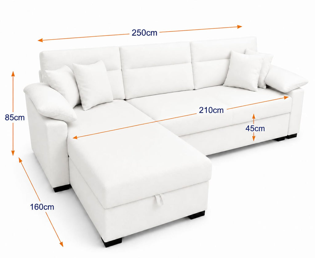 Apex | 3-Seater L-Shape MANEX Pull-Out Sofa Bed (Turkish Mechanism) (Copy)