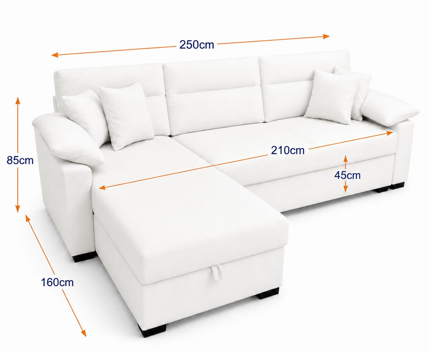 Apex | 3-Seater L-Shape MANEX Pull-Out Sofa Bed (Turkish Mechanism) (Copy)