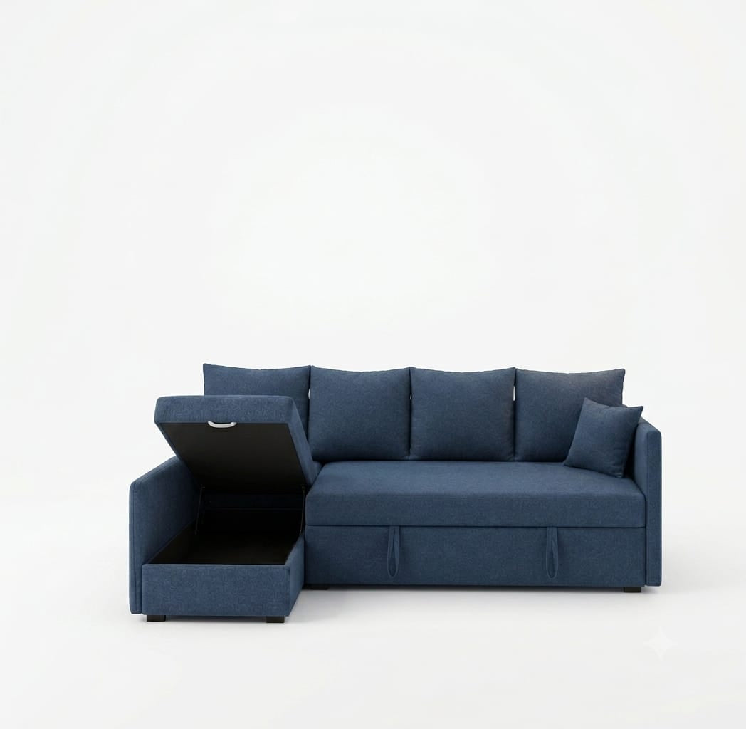 Verona | 4-Seater L-Shape MANEX Pull-Out Sofa Bed (Turkish Mechanism)