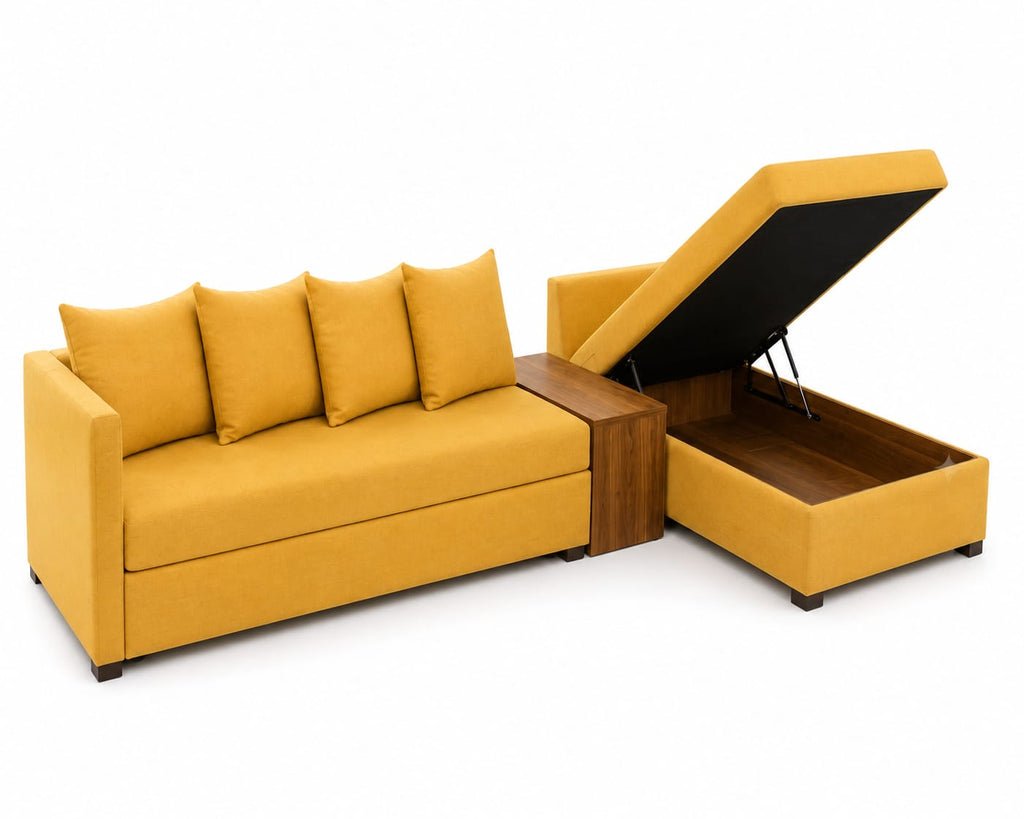 Glory | 4-Seater L-Shape MANEX Pull-Out Sofa Bed (Turkish Mechanism)